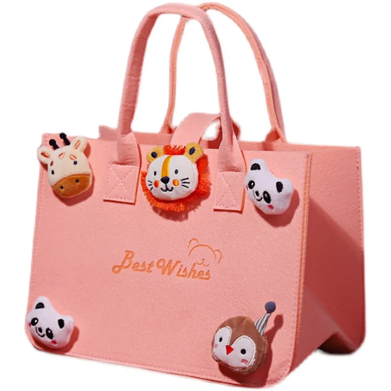 Felt Environmentally Friendly Shopping Bags Animal Cartoon Reusable Storage Bag Full Moon Birthday Party Festive Souvenirs
Felt Environmentally Friendly Shopping Bags Animal Cartoon Reusable Storage Bag Full Moon Birthday Party Festive Souvenirs