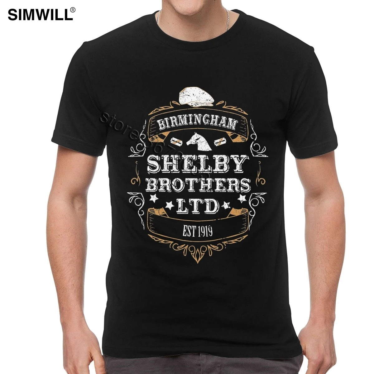 Vintage Peaky Blinder T Shirt Men Pure Cotton Birmingham Shelby Brothers Tshirt Short Sleeves O Neck T-Shirts Unique Tee
Vintage Peaky Blinder T Shirt Men Pure Cotton Birmingham Shelby Brothers Tshirt Short Sleeves O Neck T-Shirts Unique Tee