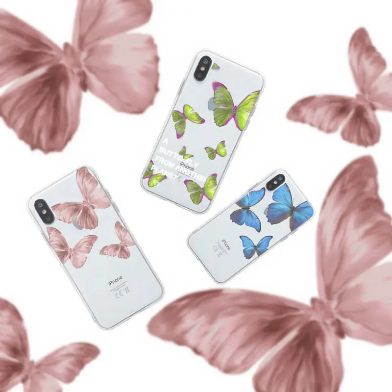 Butterfly Case for iPhone Xs max Apple 11 Pro max 7 8 6 6s Plus Mobile Phone Soft Clear Coque Girl's Cute Cover
Butterfly Case for iPhone Xs max Apple 11 Pro max 7 8 6 6s Plus Mobile Phone Soft Clear Coque Girl's Cute Cover