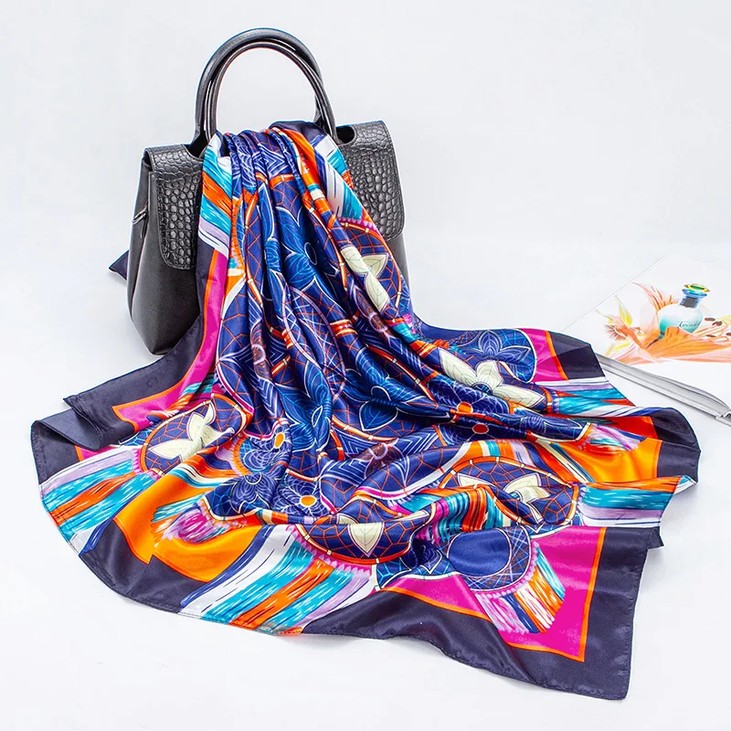 Fashion Hair Scarf For Women Dot Print Silk Satin Hijab Scarfs 90cm*90cm Square Shawls Headscarf Neckerchief Scarves For Ladies
Fashion Hair Scarf For Women Dot Print Silk Satin Hijab Scarfs 90cm*90cm Square Shawls Headscarf Neckerchief Scarves For Ladies
