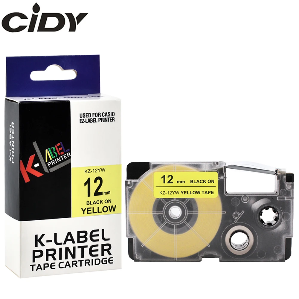 CIDY, 1 шт., Φ 12 мм, черные на желтой ленте для этикеток, лента, cartidge XR12YW XR 12YW для приспособления для этикеток Casio, Φ KL120
CIDY, 1 шт., Φ 12 мм, черные на желтой ленте для этикеток, лента, cartidge XR12YW XR 12YW для приспособления для этикеток Casio, Φ KL120