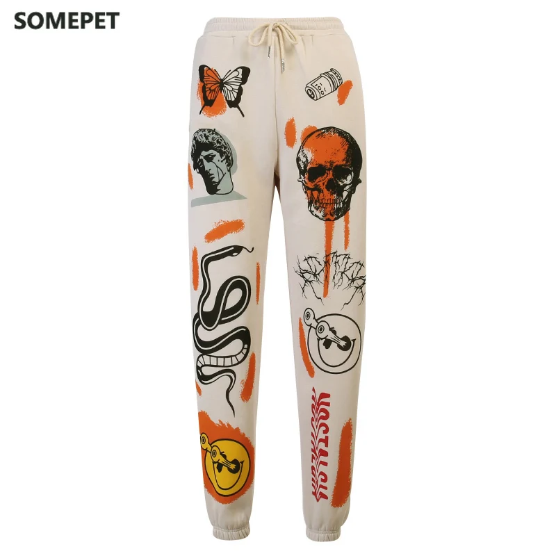 Women Sweat Pant Harajuku Cartoon Printed Trousers Jogger Drawstring Cargo Pant Streetwear Casual Sweatpant Autumn
Women Sweat Pant Harajuku Cartoon Printed Trousers Jogger Drawstring Cargo Pant Streetwear Casual Sweatpant Autumn