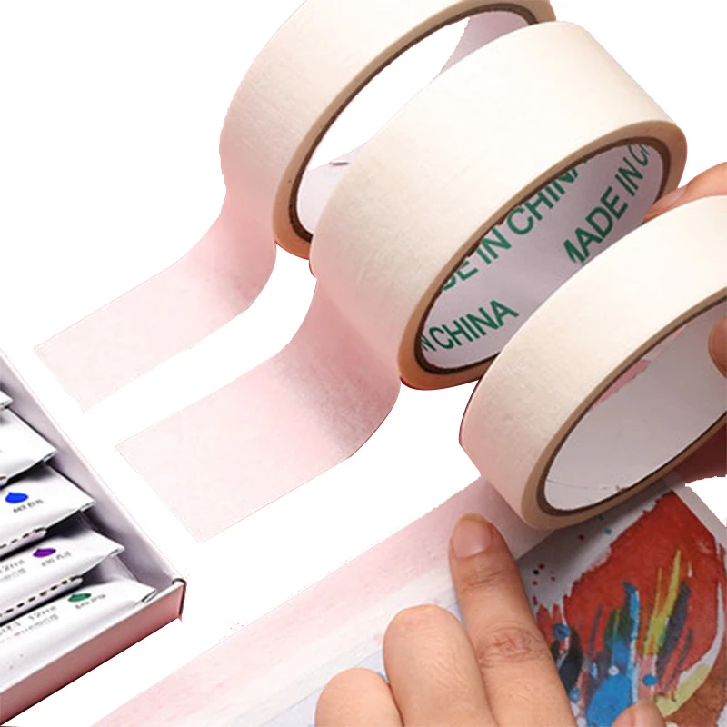 15/18/24/36mm 5pcs Masking Tape White Single Side Tape Adhesive Crepe Paper for Oil Painting Sketch Drawing Art Supplies
15/18/24/36mm 5pcs Masking Tape White Single Side Tape Adhesive Crepe Paper for Oil Painting Sketch Drawing Art Supplies