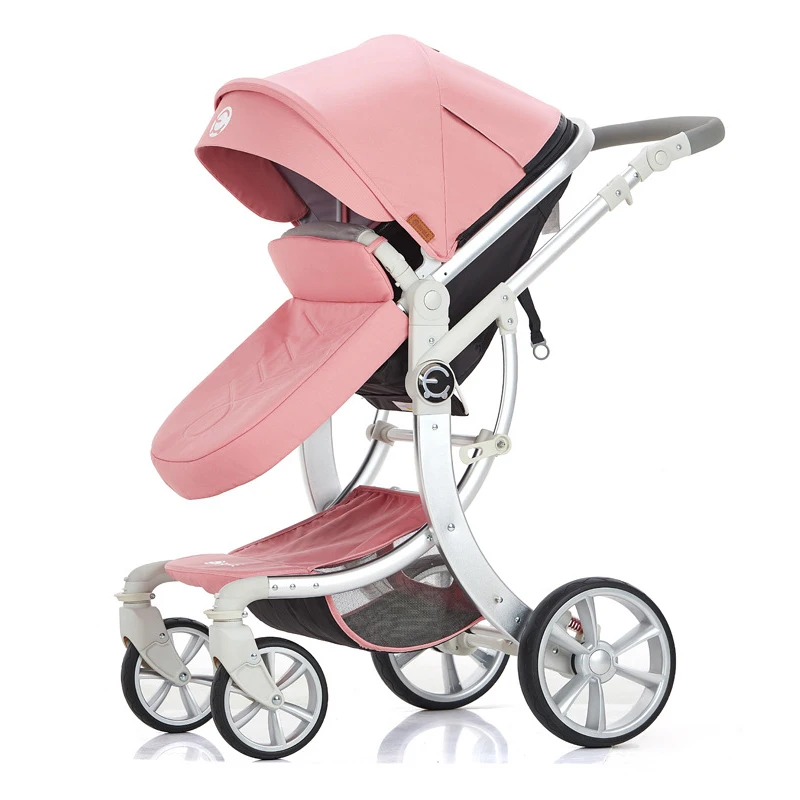 

Детская коляска 2 в 1 для новорожденных, Роскошная детская коляска с высоким ландшафтом, складная коляска, прогулочная коляска, детская коля...