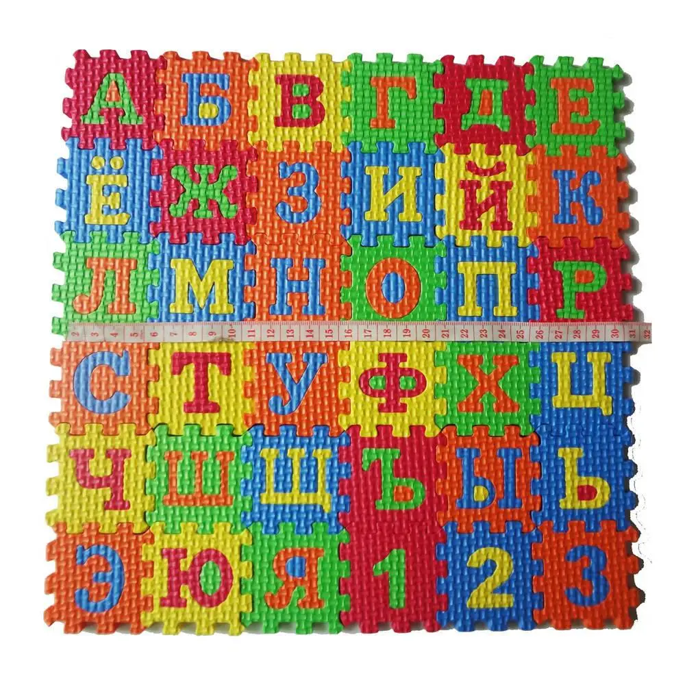 36Pcs/Set Newborn Baby Puzzle Carpet Toy Russian Alphabet Jigsaw Carpet EVA Baby Kids Puzzle Learning Mat Toy
36Pcs/Set Newborn Baby Puzzle Carpet Toy Russian Alphabet Jigsaw Carpet EVA Baby Kids Puzzle Learning Mat Toy
