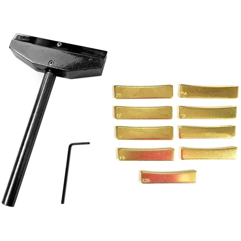 Luthier Tools Set Guitar Bass Fret Press Caul Fingerboard Pressing Tool + 9Pcs Brass Radian Fret Inserts with Hex Wrench
Luthier Tools Set Guitar Bass Fret Press Caul Fingerboard Pressing Tool + 9Pcs Brass Radian Fret Inserts with Hex Wrench