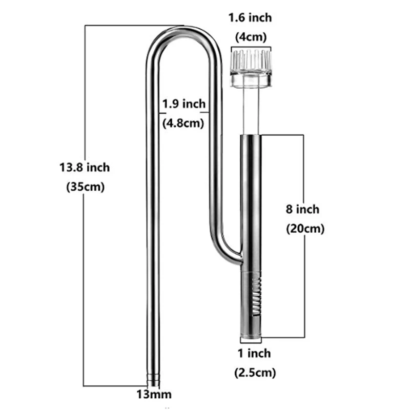 Lily Pipe Stainless Steel Inflow Outflow Filter for Aquarium Planted Fish Tank EJ
Lily Pipe Stainless Steel Inflow Outflow Filter for Aquarium Planted Fish Tank EJ