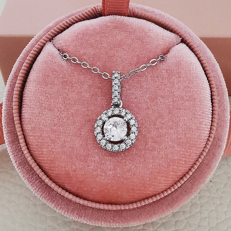 Valentine's Day Real Sterling Silver 925 Zircon Halo Necklaces & Pendants With Free Chain For Women Wedding Fashion Jewelry X231
Valentine's Day Real Sterling Silver 925 Zircon Halo Necklaces & Pendants With Free Chain For Women Wedding Fashion Jewelry X231