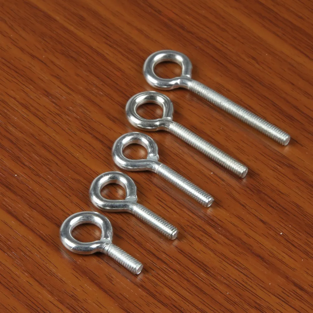 10pcs/lot M4*12/15*20/30/40 Zinc Plating Eye Bolt Eyebolt Hook Screw Threaded Hardware
10pcs/lot M4*12/15*20/30/40 Zinc Plating Eye Bolt Eyebolt Hook Screw Threaded Hardware