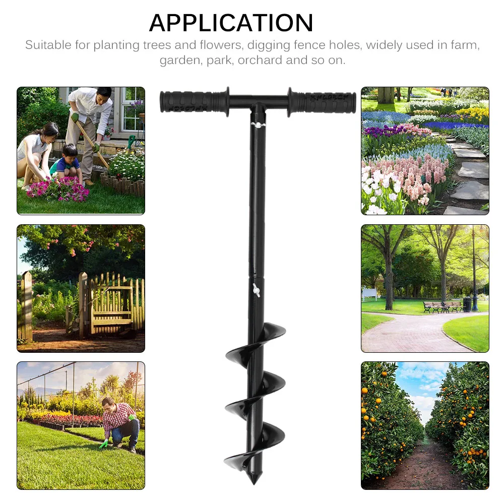 New Garden Auger Drill Bit Tool Spiral Hole Digger Ground Drill Earth Drill For Seed Planting Gardening Fence Flower Planter
New Garden Auger Drill Bit Tool Spiral Hole Digger Ground Drill Earth Drill For Seed Planting Gardening Fence Flower Planter