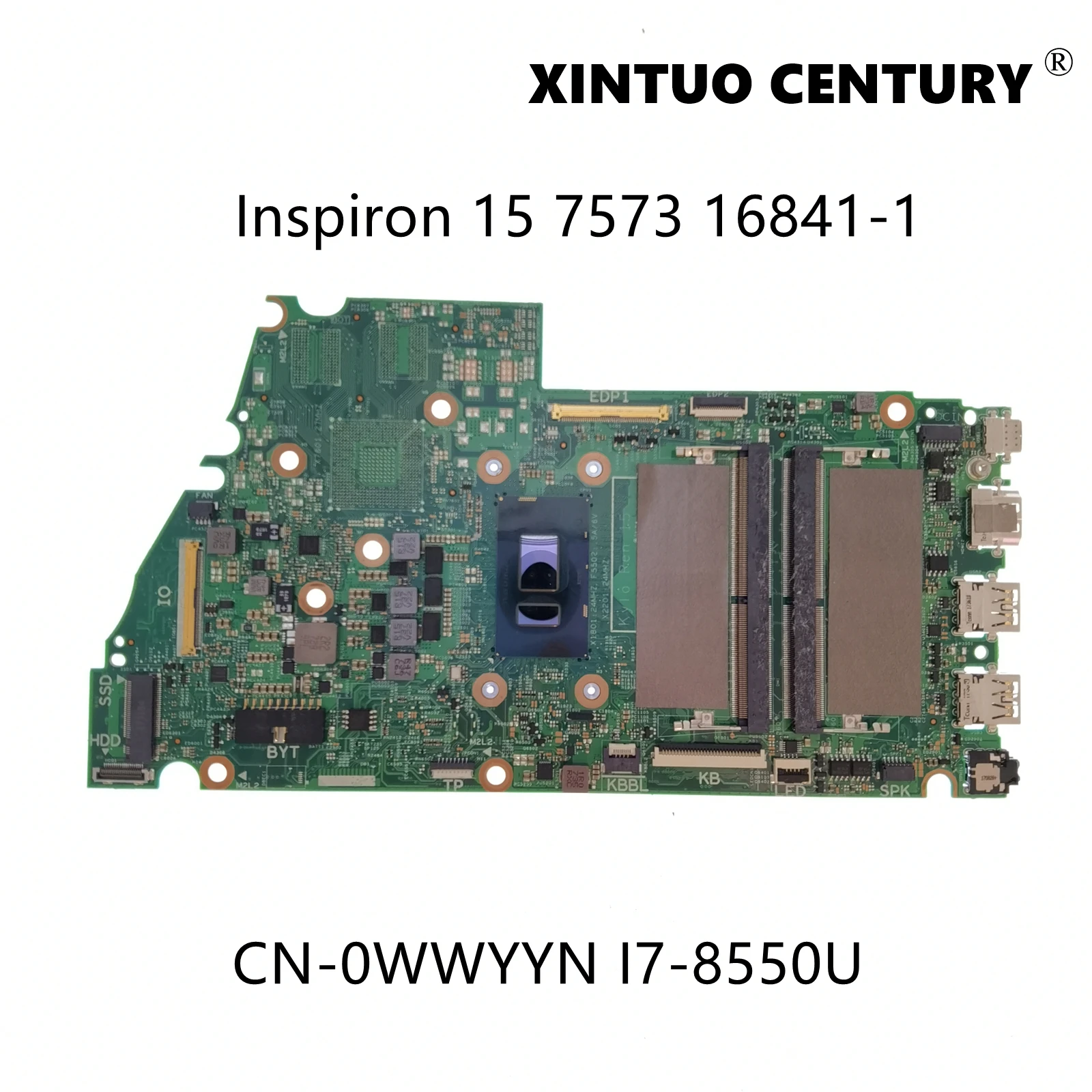 

CN-0WWYYN 0WWYYN WWYYN For Dell Inspiron 15 7573 Laptop Motherboard 16841-1 With i7-8550U CPU 100% Tested Working