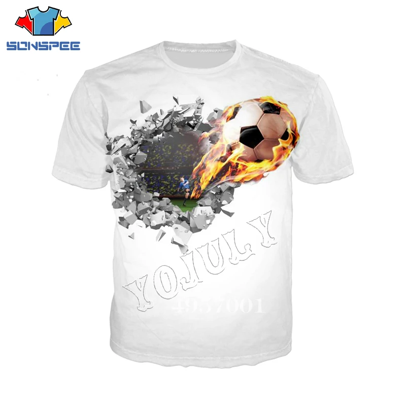 2021 New Men 3D Football Print T-Shirt Women Funny O-neck Tee Top Unisex Fashion Novelty Street Wear T Shirt Short Sleeve Y519
2021 New Men 3D Football Print T-Shirt Women Funny O-neck Tee Top Unisex Fashion Novelty Street Wear T Shirt Short Sleeve Y519