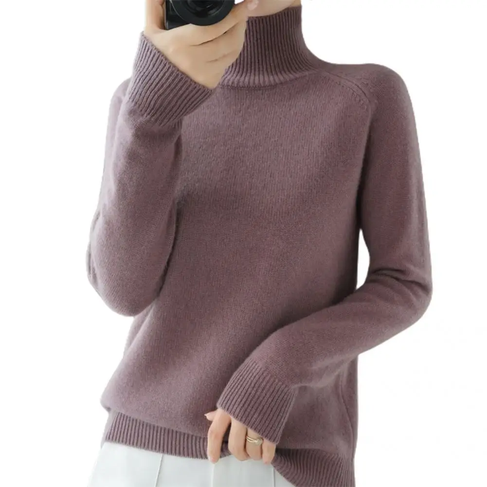 Lady Sweater Terrific Elegant Extra Thick High Collar Pullover Lady Base Sweater for Home Base Sweater Autumn Sweater
Lady Sweater Terrific Elegant Extra Thick High Collar Pullover Lady Base Sweater for Home Base Sweater Autumn Sweater