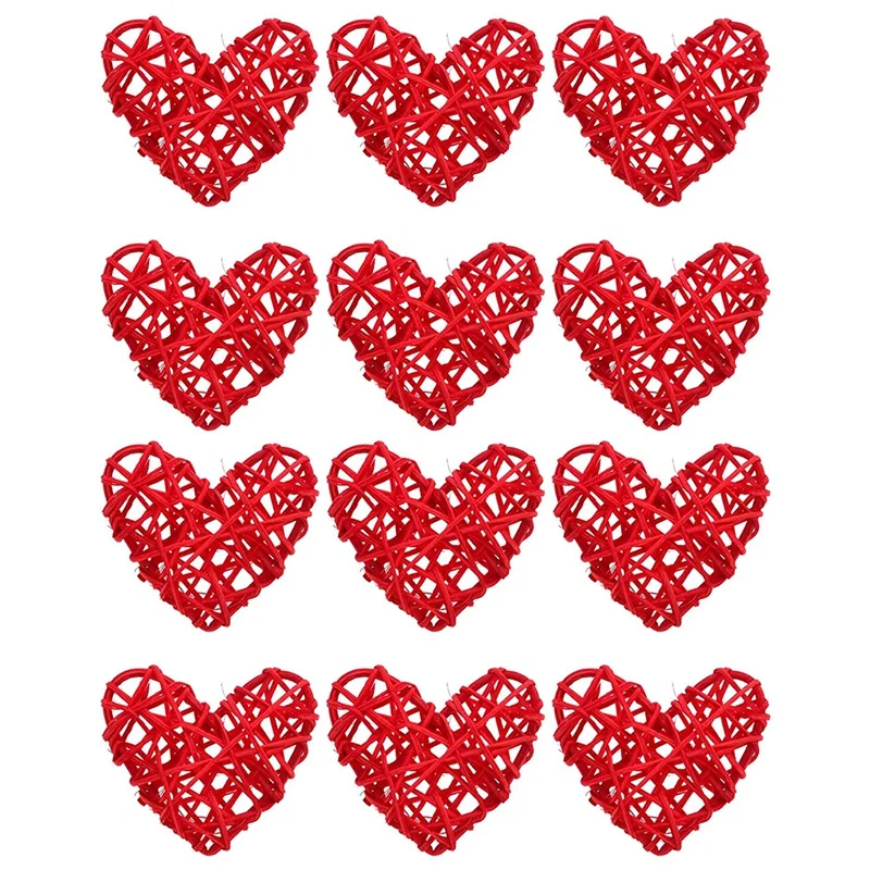 Red Natural Wicker Rattan Heart-Shaped Ball Valentine's Day Party Decoration (12 Pieces)
Red Natural Wicker Rattan Heart-Shaped Ball Valentine's Day Party Decoration (12 Pieces)