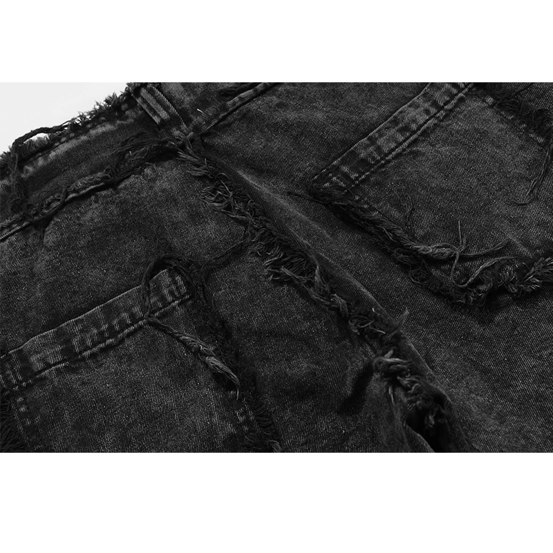 Jeans Men Multi-Pocket Tassel Distressed Ripped Washed Denim Pants Vintage High Street Hipster Jeans Streetwear Fashion
Jeans Men Multi-Pocket Tassel Distressed Ripped Washed Denim Pants Vintage High Street Hipster Jeans Streetwear Fashion