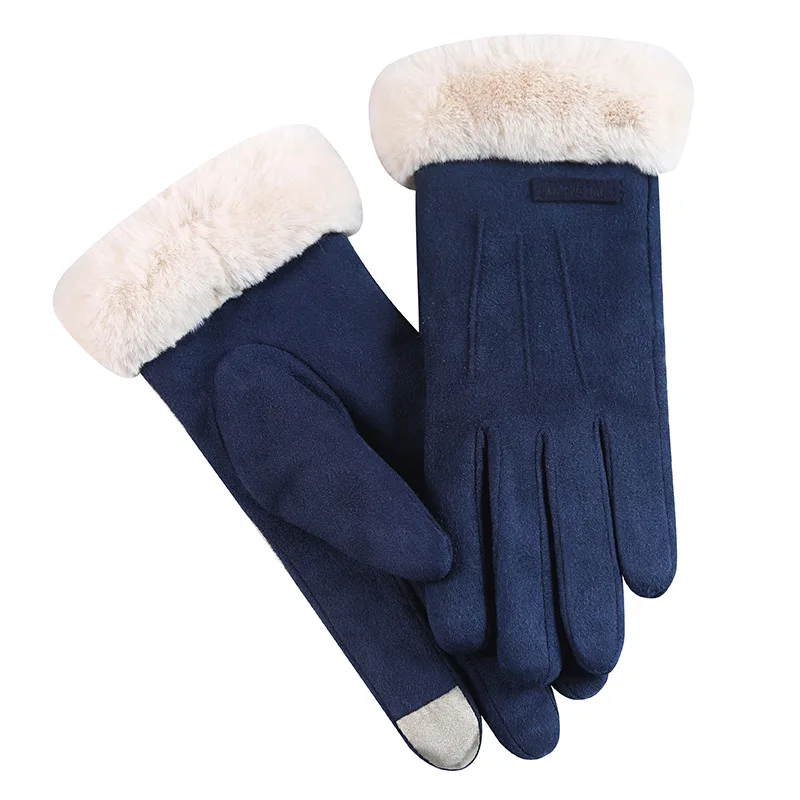 Suede Women's Gloves Women's Autumn and Winter Warm Plus-on Plus-thick Hazelnut Gloves.
Suede Women's Gloves Women's Autumn and Winter Warm Plus-on Plus-thick Hazelnut Gloves.