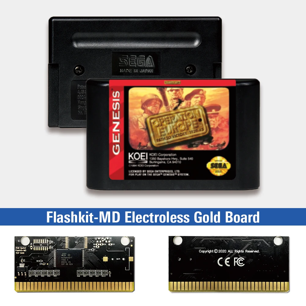 Operation Europe Path to Victory 1939-45 - USA Label Flashkit MD card for Sega Genesis Megadrive Video Game Console
Operation Europe Path to Victory 1939-45 - USA Label Flashkit MD card for Sega Genesis Megadrive Video Game Console