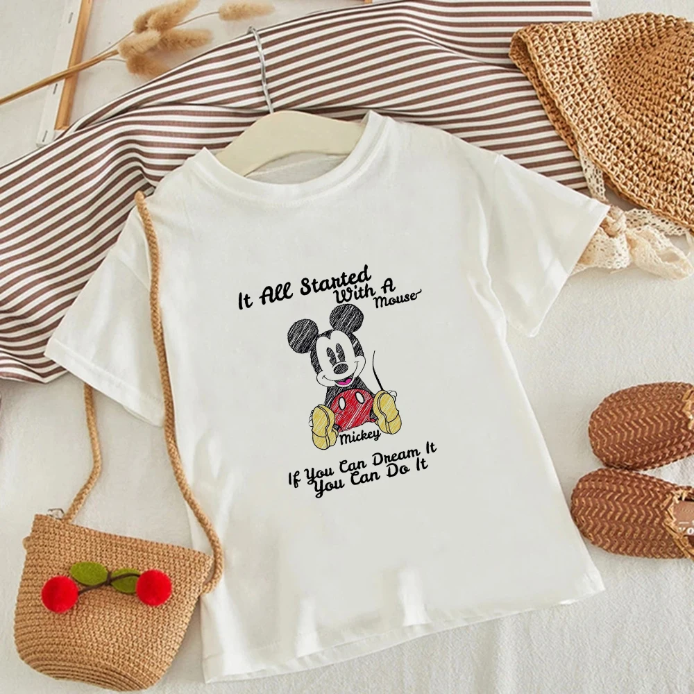 Kids T Shirt Harajuku It All Stanted with A Mouse Mickey If You Can Dream It You Can Do It Print Children T-Shirt Baby Clothes
Kids T Shirt Harajuku It All Stanted with A Mouse Mickey If You Can Dream It You Can Do It Print Children T-Shirt Baby Clothes