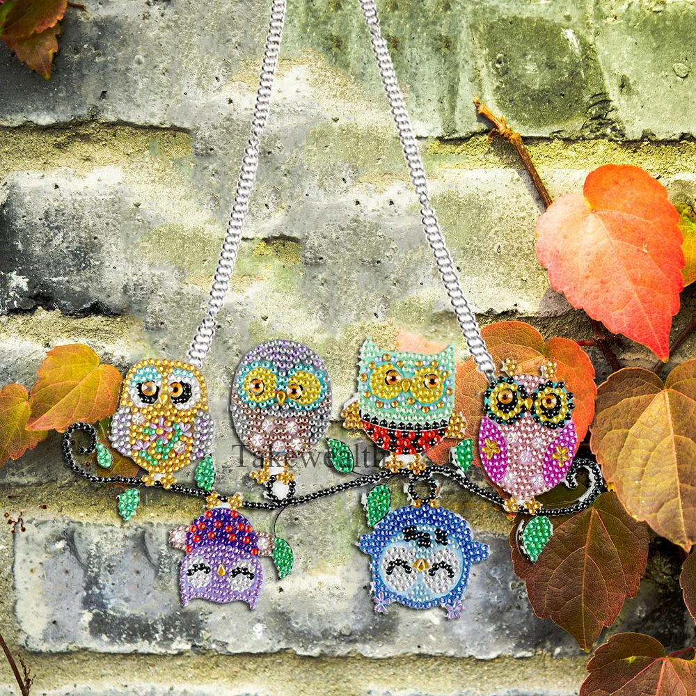 DIY Special Shaped Drill Diamond Painting Muitcolor Owls Hanging Ornaments Home Window Pendant For Door Home Wall Decoration 
DIY Special Shaped Drill Diamond Painting Muitcolor Owls Hanging Ornaments Home Window Pendant For Door Home Wall Decoration