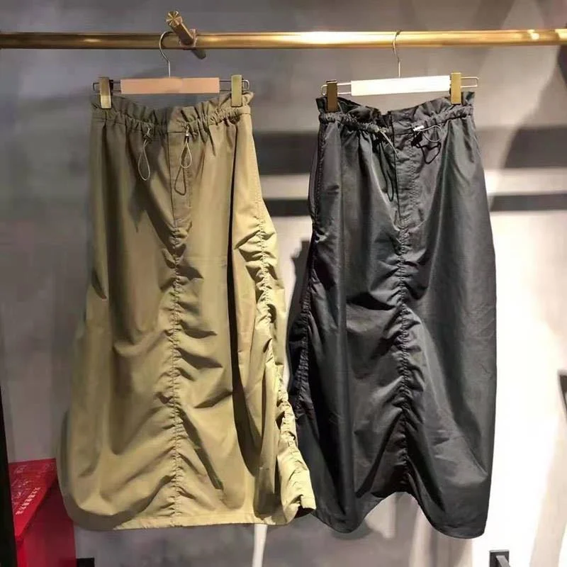 2021 Fashion Drawstring Bud Skirts for Women Chic Shirring Design Pockets Decoration Faldas Mujer Elastic Waist Female Jupe
2021 Fashion Drawstring Bud Skirts for Women Chic Shirring Design Pockets Decoration Faldas Mujer Elastic Waist Female Jupe