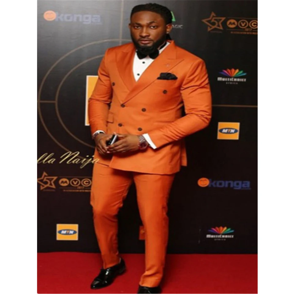 Elegant Double Breasted Men Suit Orange Custom Wedding Tuxedos Groom Suits For Men Business Men Office Wear (Jacket+Pants)
Elegant Double Breasted Men Suit Orange Custom Wedding Tuxedos Groom Suits For Men Business Men Office Wear (Jacket+Pants)