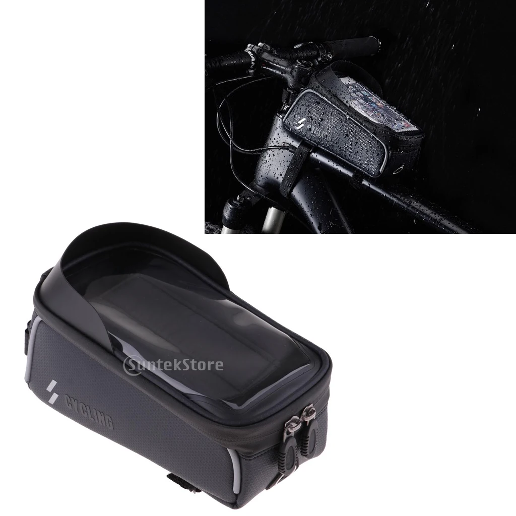 Водонепроницаемый чехол для телефона на велосипедный руль, держатель для смартфона с сенсорным экраном 
Водонепроницаемый чехол для телефона на велосипедный руль, держатель для смартфона с сенсорным экраном