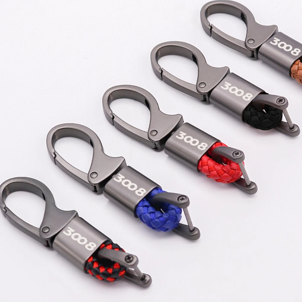 1pcs For peugeot 3008 GT line 2019 2018 New hand-woven leather Car Key Ring rope key chain waist key chain charm Hey Holder Gift
1pcs For peugeot 3008 GT line 2019 2018 New hand-woven leather Car Key Ring rope key chain waist key chain charm Hey Holder Gift