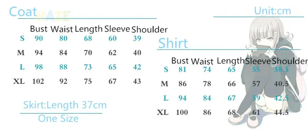 Anime Danganronpa Nanami ChiaKi School Uniform Cosplay Costume Suit Halloween for Women Adult
Anime Danganronpa Nanami ChiaKi School Uniform Cosplay Costume Suit Halloween for Women Adult