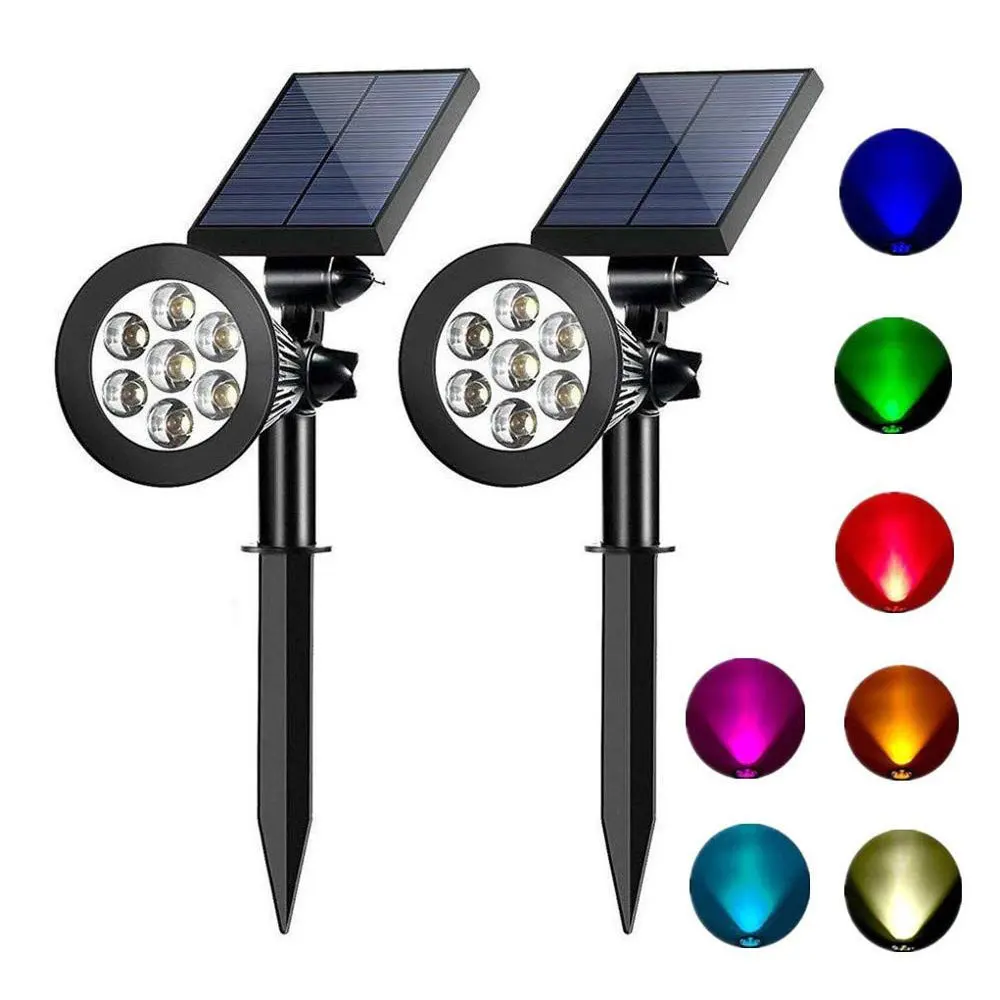 7 LED Outdoor Solar Lights RGB Spotlight Changing Lawn Ground Lamp Waterproof Landscape Garden Solar Lights Landscape Wall Light
7 LED Outdoor Solar Lights RGB Spotlight Changing Lawn Ground Lamp Waterproof Landscape Garden Solar Lights Landscape Wall Light