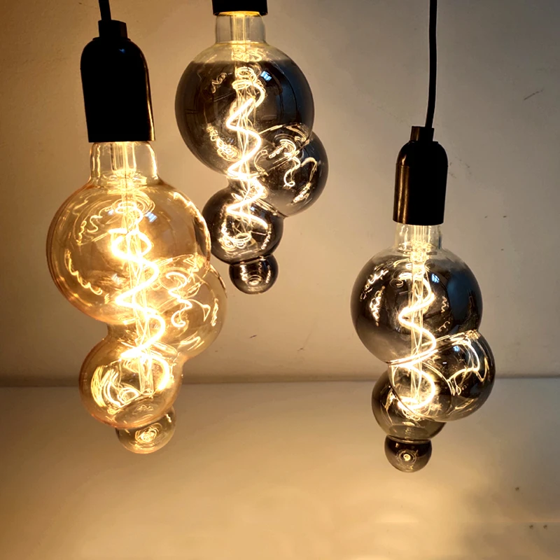 New E27 Lamp Holder Led Bulb Retro Bulb Smoke Gray Shaped Bulb 4W 220V 110V Led Filament Decoration Edison Bulb
New E27 Lamp Holder Led Bulb Retro Bulb Smoke Gray Shaped Bulb 4W 220V 110V Led Filament Decoration Edison Bulb