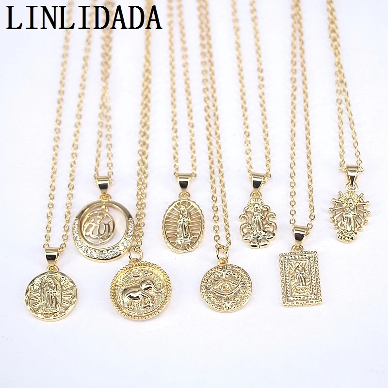 10Pcs New design cz necklace,gold color mix style religion /eye charm cubic zircon popular pendant necklace
10Pcs New design cz necklace,gold color mix style religion /eye charm cubic zircon popular pendant necklace