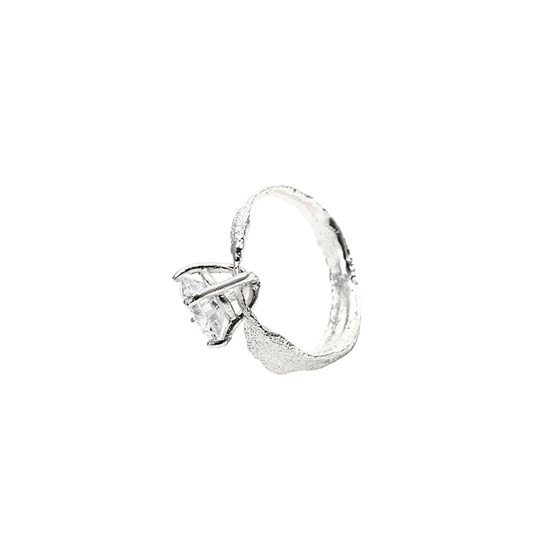 Customized Moi IOM Wanqian Same Style 925 Sterling Silver Ring Vintage Distressed Ring Neutral Special-Interest Design Couple St
Customized Moi IOM Wanqian Same Style 925 Sterling Silver Ring Vintage Distressed Ring Neutral Special-Interest Design Couple St