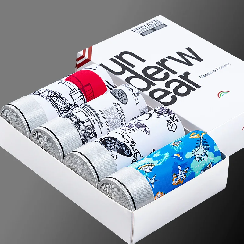 Men's Boxer Shorts Bamboo Fiber Milk Silk Underwear Four Combined Underwear Men's Boxer Underpants Comfortable Breathable Pants
Men's Boxer Shorts Bamboo Fiber Milk Silk Underwear Four Combined Underwear Men's Boxer Underpants Comfortable Breathable Pants