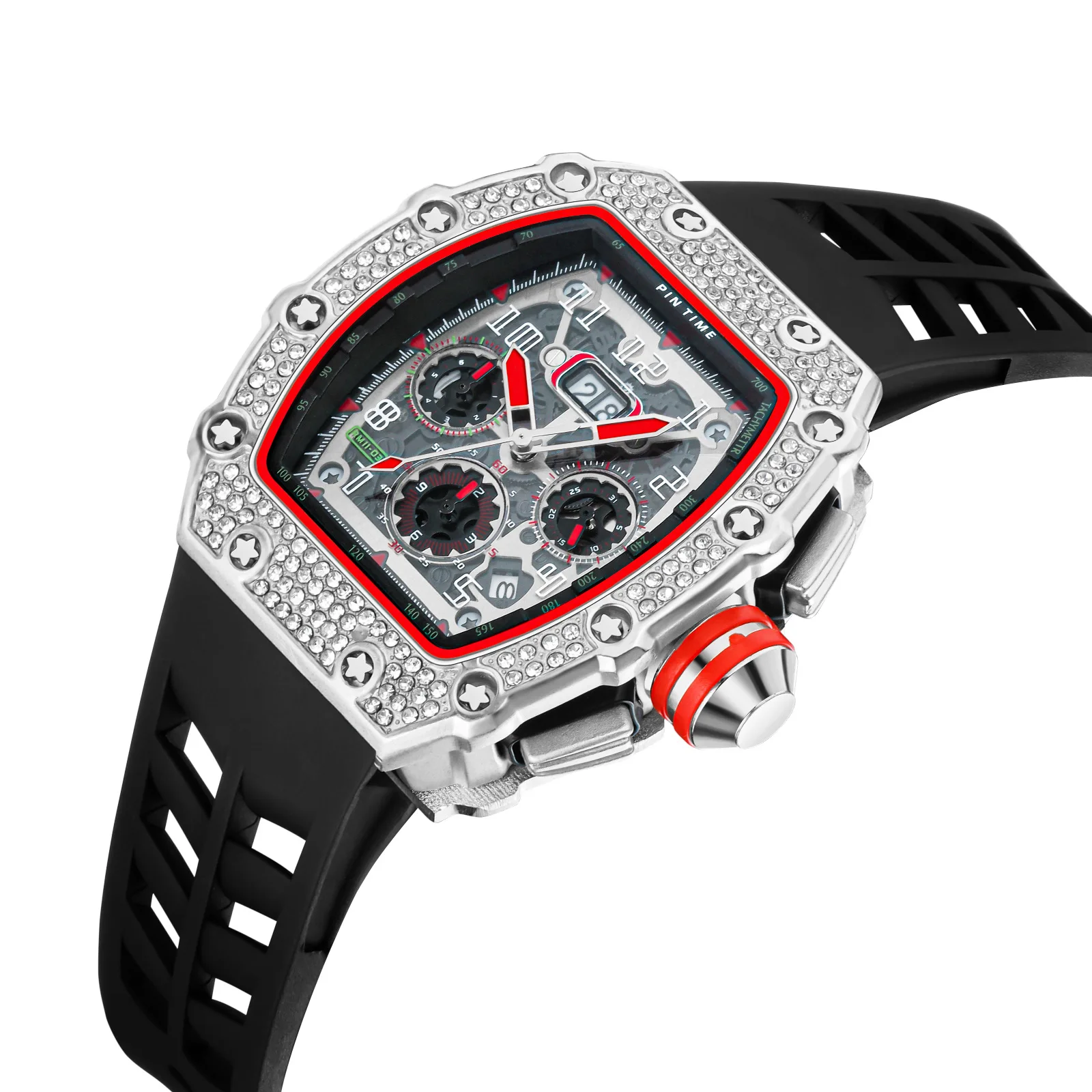 European and American new car wristwatch racing men's watch six-pin water drill calendar quartz
European and American new car wristwatch racing men's watch six-pin water drill calendar quartz