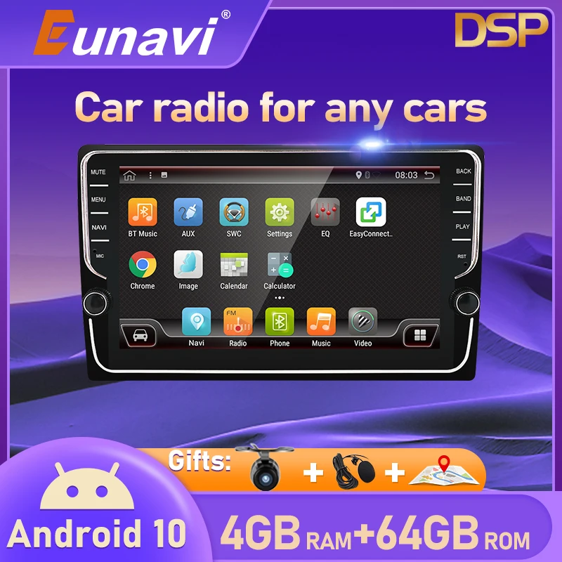 Eunavi 2 Din Android 10 universal Car Radio Stereo Multimedia 2din GPS Navigation Audio tda7851 autoradio video 4G 64G PX6
Eunavi 2 Din Android 10 universal Car Radio Stereo Multimedia 2din GPS Navigation Audio tda7851 autoradio video 4G 64G PX6