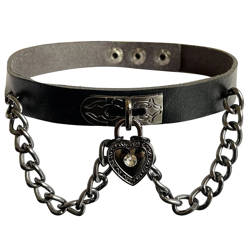 PU Leather Punk Heart Choker Necklace Gothic Collar Choker Leather Rivets Spiked Choker for Women Party Jewelry
PU Leather Punk Heart Choker Necklace Gothic Collar Choker Leather Rivets Spiked Choker for Women Party Jewelry