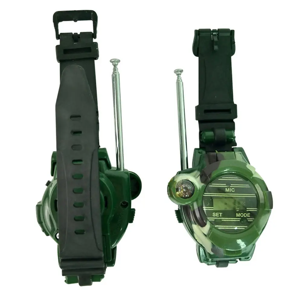 2pcs Walkie Talkies Watches Toys for Kids 7 in 1 Camouflage 2 Way Radios Mini Walky Talky Interphone Clock Children Toy
2pcs Walkie Talkies Watches Toys for Kids 7 in 1 Camouflage 2 Way Radios Mini Walky Talky Interphone Clock Children Toy