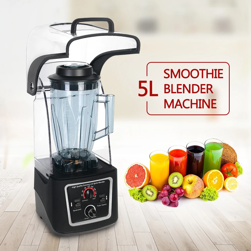 GZZT Commercial Blender 2200W Powerful Smoothie Blender 5L Juicer Machine Sound Insulation Fruit Blender
GZZT Commercial Blender 2200W Powerful Smoothie Blender 5L Juicer Machine Sound Insulation Fruit Blender