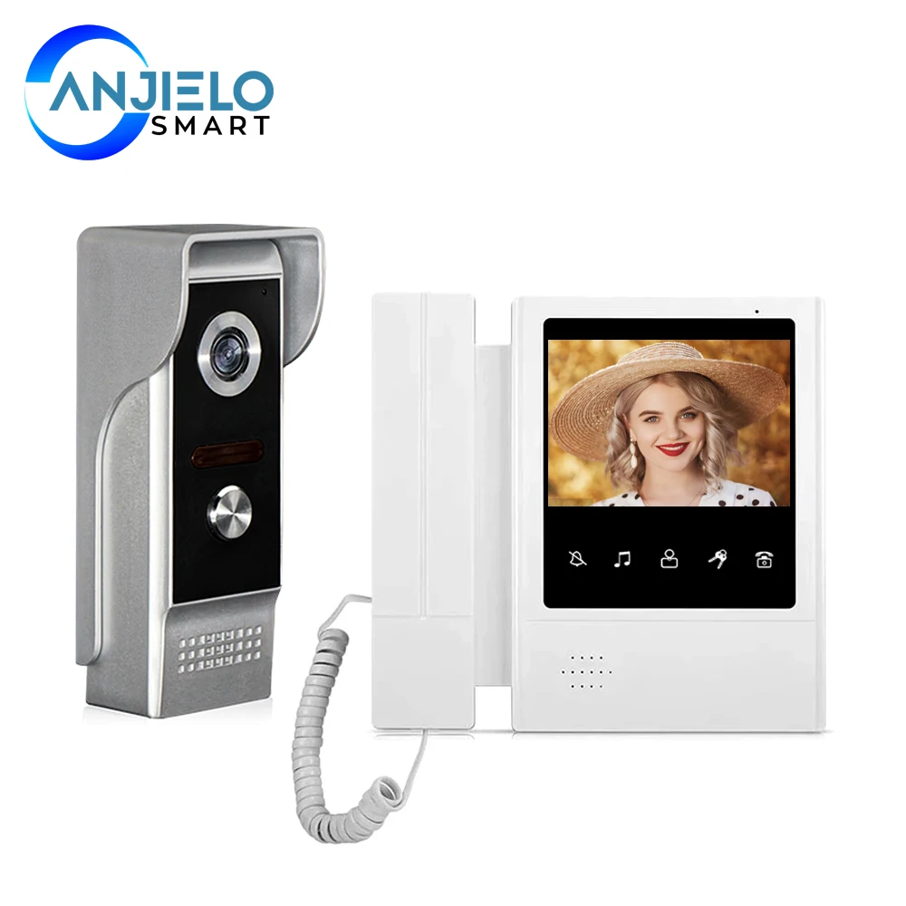 4.3 inch Wired Video Intercom System Visual Video Doorbell with IR Night Vison Waterproof Outdoor Camera for Home Surveillance
4.3 inch Wired Video Intercom System Visual Video Doorbell with IR Night Vison Waterproof Outdoor Camera for Home Surveillance