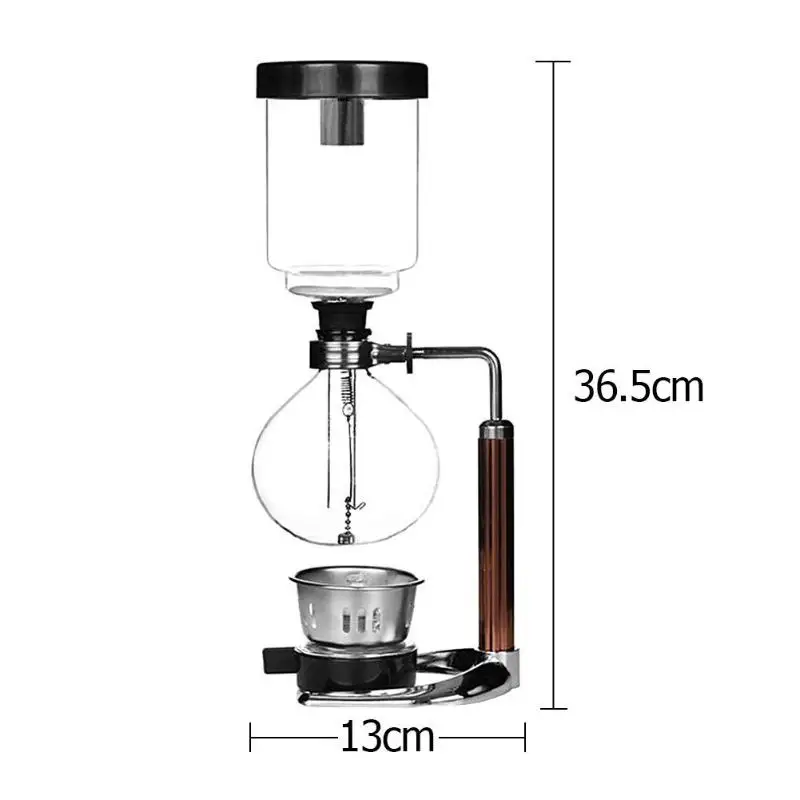 3 Cups Manual Syphon Coffee Maker Pot Hand Glass Vacuum Coffee Maker Brewer Heat-resistant Siphon Coffee Machine Filter
3 Cups Manual Syphon Coffee Maker Pot Hand Glass Vacuum Coffee Maker Brewer Heat-resistant Siphon Coffee Machine Filter