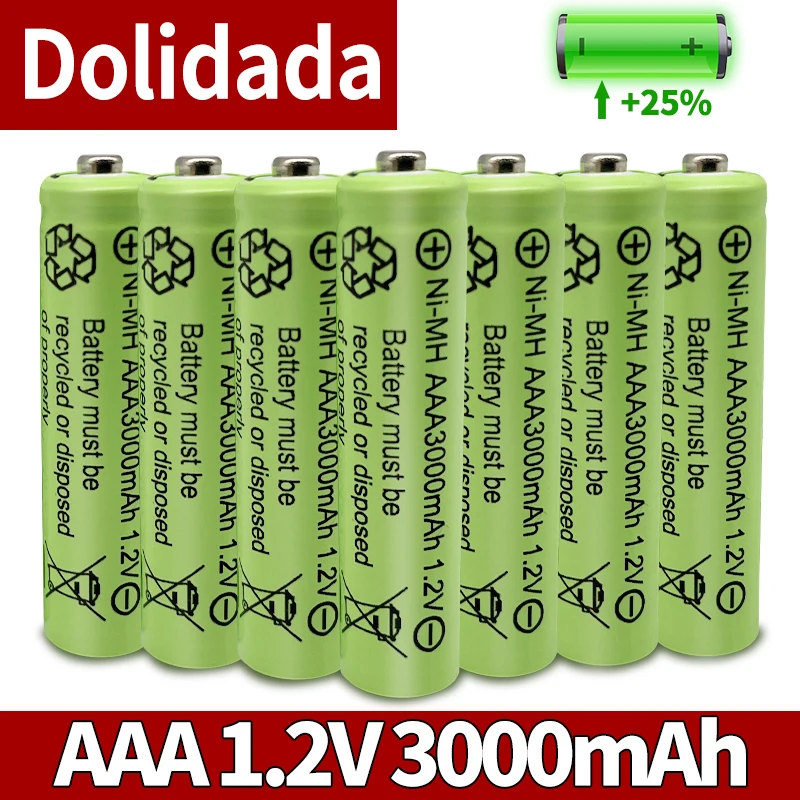 AAA 3000mAh 3A 1.2V Ni-MH yellow rechargeable battery cell for MP3 RC Toys led flashlight flashlight
AAA 3000mAh 3A 1.2V Ni-MH yellow rechargeable battery cell for MP3 RC Toys led flashlight flashlight