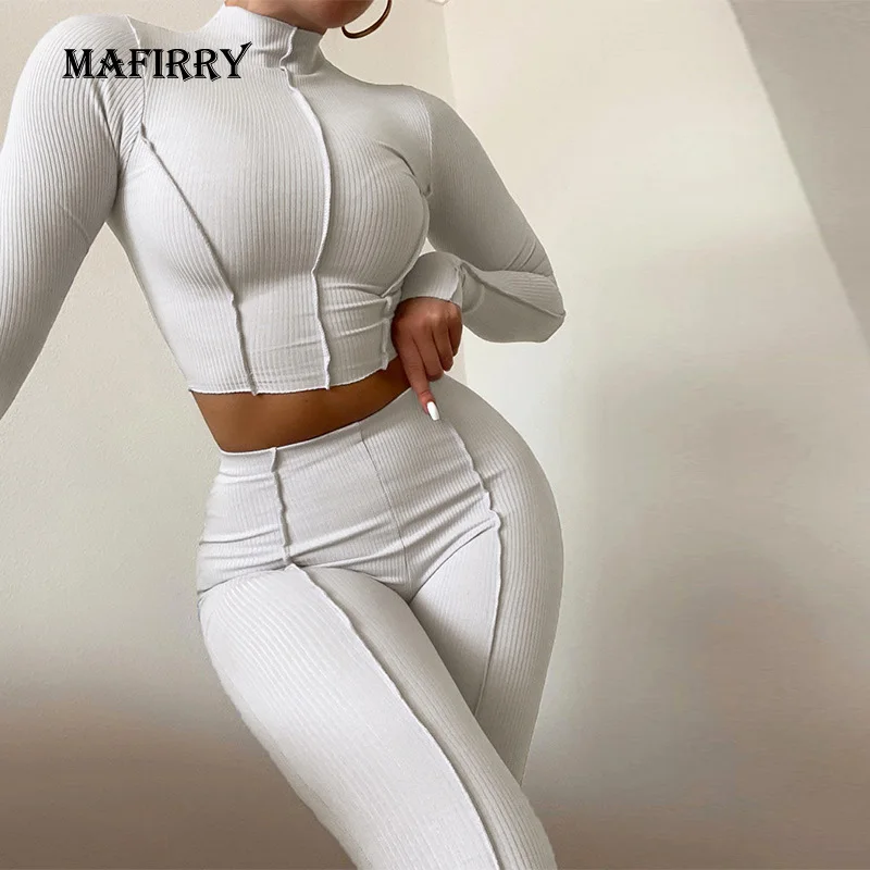 New Women Solid Skinny Half High Collar Outfit Summer Loungewear Long Sleeve Short Top Ladies Set Casual Streetwear Dropshipping
New Women Solid Skinny Half High Collar Outfit Summer Loungewear Long Sleeve Short Top Ladies Set Casual Streetwear Dropshipping