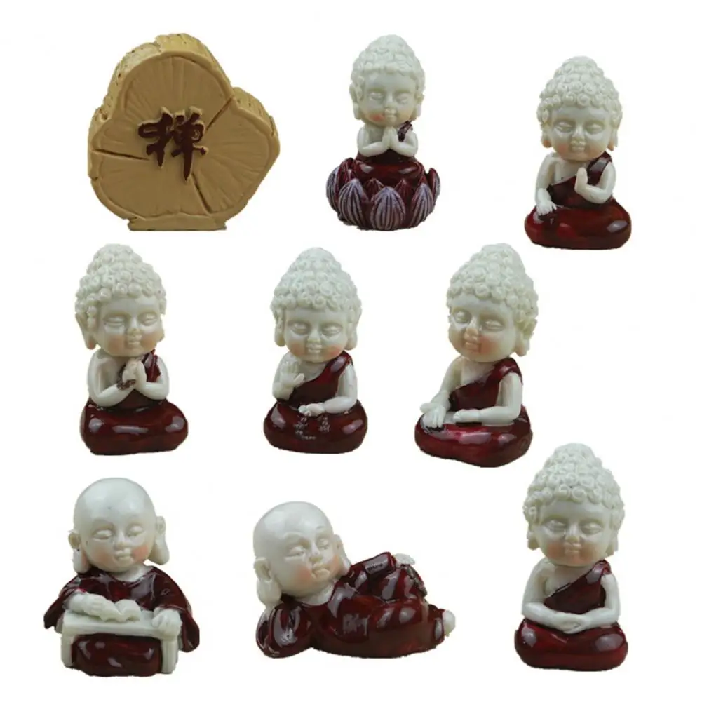 9Pcs/Set Creative Imitation Monk Figurines High Simulated Cute Hand Painted Simulation Monk Buddha Model Figure for Decoration
9Pcs/Set Creative Imitation Monk Figurines High Simulated Cute Hand Painted Simulation Monk Buddha Model Figure for Decoration