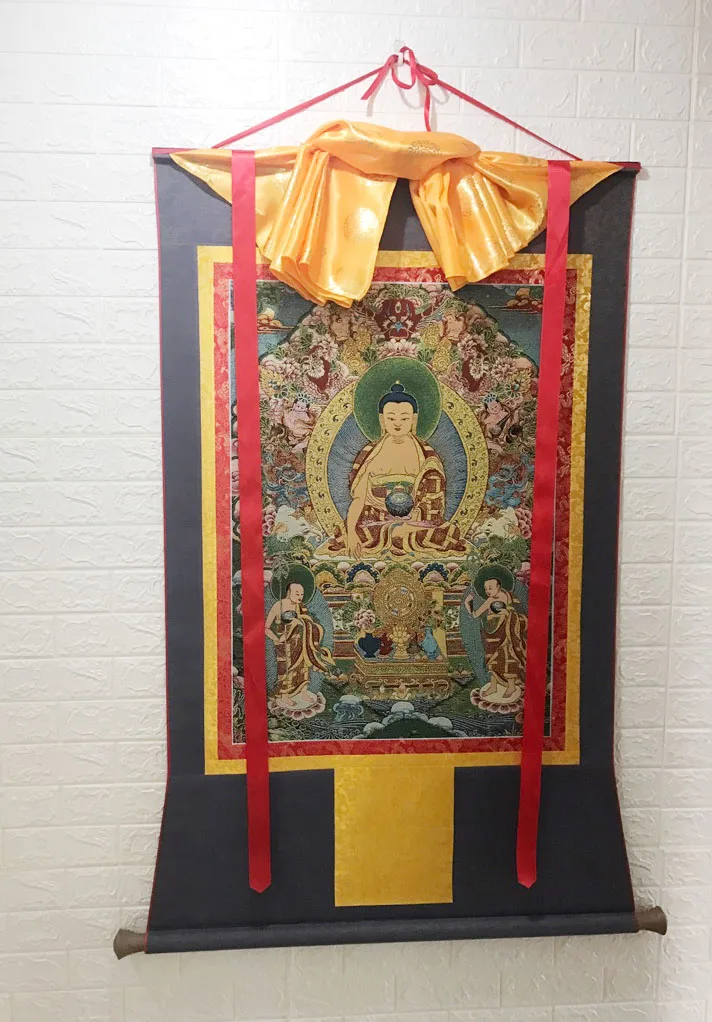 WHOLESALE BUDDHIST SUPPLIES-140CM LARGE HUGE -HIGH-GRADE TIBETAN BUDDHISM SAKYAMUNI BUDDHA SILK THANG-GA THANGKA PAINTING- GOOD
WHOLESALE BUDDHIST SUPPLIES-140CM LARGE HUGE -HIGH-GRADE TIBETAN BUDDHISM SAKYAMUNI BUDDHA SILK THANG-GA THANGKA PAINTING- GOOD