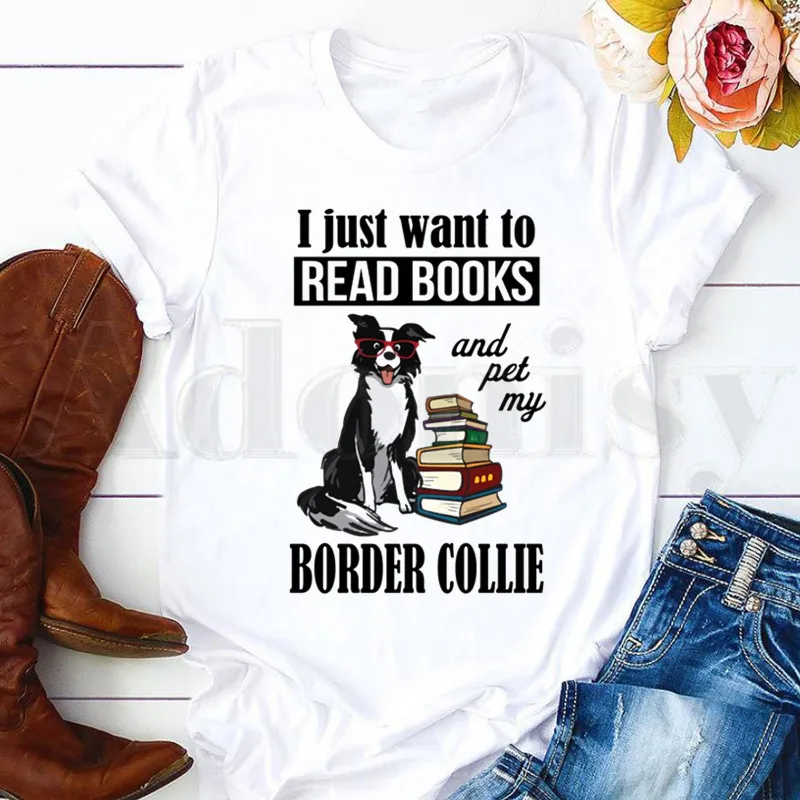 Women's T-shirt I Love my Border Collie Dog Harajuku Short Sleeve Female Tops Tees Harajuku VintageT Shirts
Women's T-shirt I Love my Border Collie Dog Harajuku Short Sleeve Female Tops Tees Harajuku VintageT Shirts