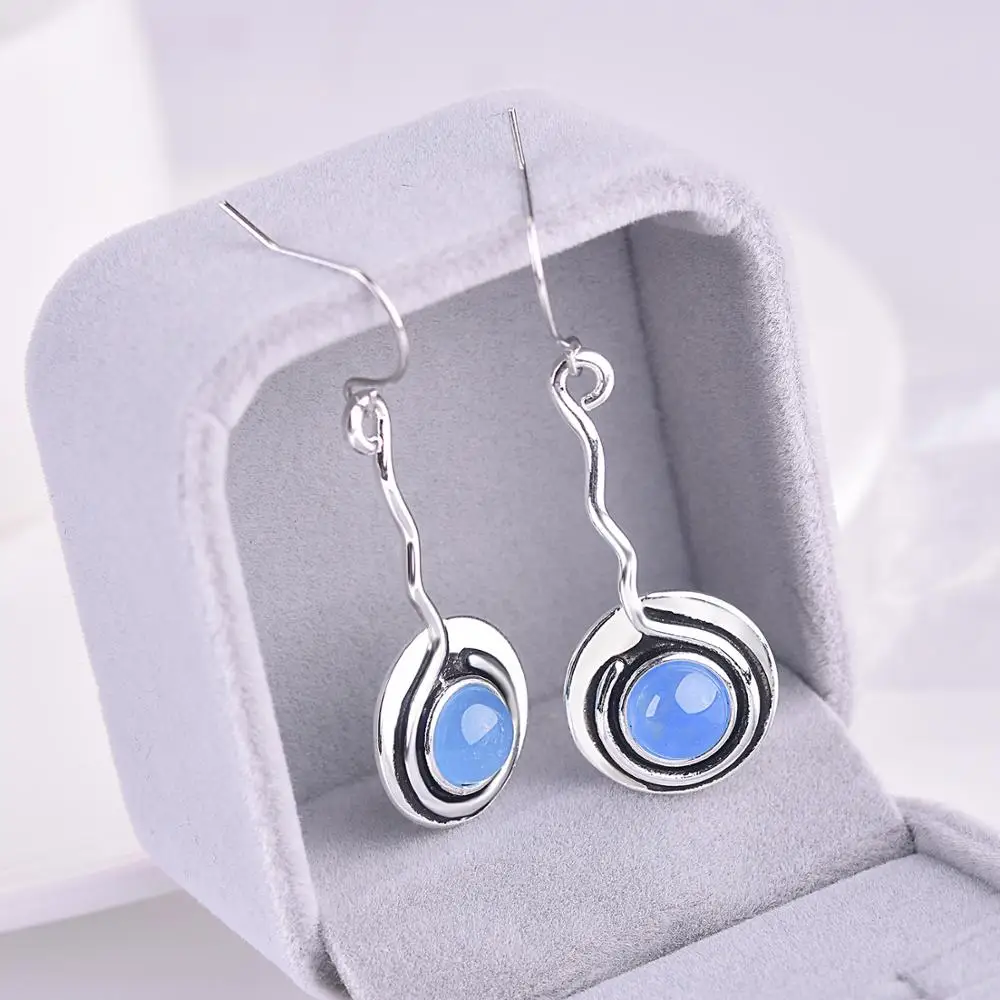 New creative lollipop earrings women European and American retro inlaid blue stone earrings vintage earrings
New creative lollipop earrings women European and American retro inlaid blue stone earrings vintage earrings