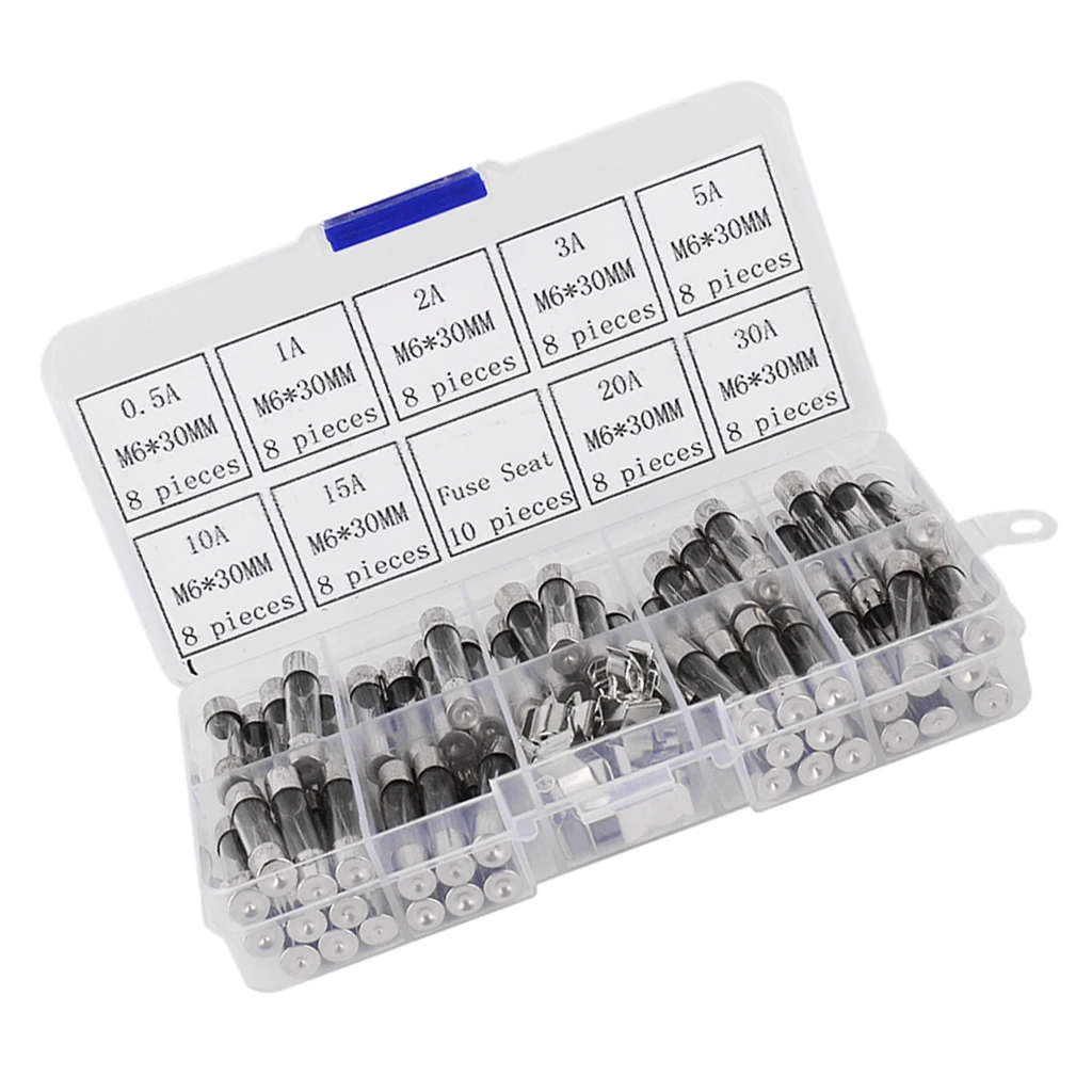 72Pcs 5 × 20mm Glass Fuse Fast-Blow Glass Fuse Glass Tube Assorted Kit (Amp
72Pcs 5 × 20mm Glass Fuse Fast-Blow Glass Fuse Glass Tube Assorted Kit (Amp