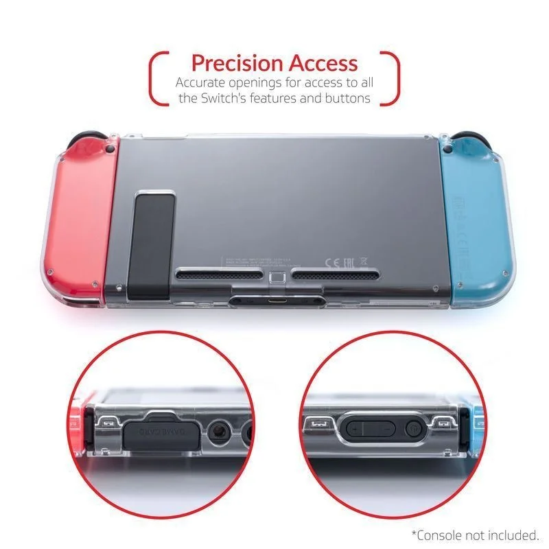 For Nintendo Switch Case Transparent Protective Cover For NS Switch Lite Protection Shockproof Frame Shell with Thumb Grips Caps
For Nintendo Switch Case Transparent Protective Cover For NS Switch Lite Protection Shockproof Frame Shell with Thumb Grips Caps