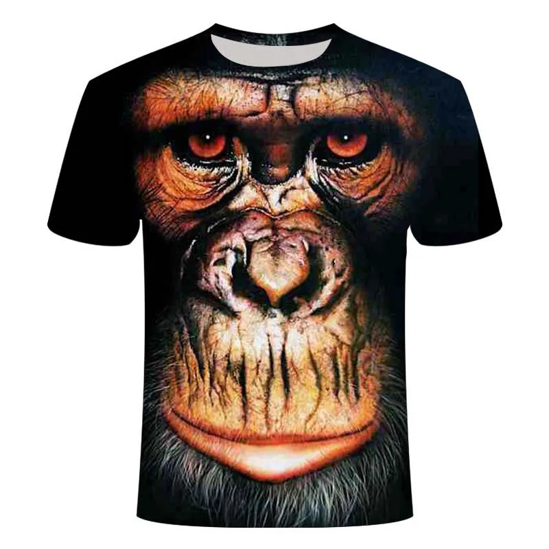 2020 summer 3D printed animal monkey gorilla short sleeve funny design casual top T-shirt men
2020 summer 3D printed animal monkey gorilla short sleeve funny design casual top T-shirt men
