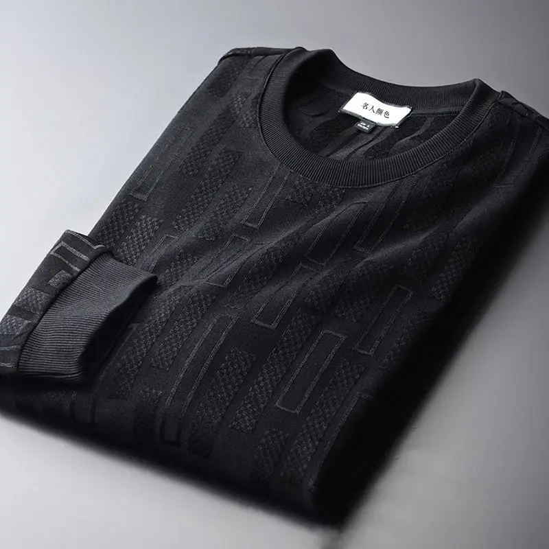 Men's jacquard knitted rib round neck sweater spring and autumn 2020 new geometric yarn dyed Pullover
Men's jacquard knitted rib round neck sweater spring and autumn 2020 new geometric yarn dyed Pullover